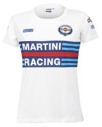 Dmske triko SPARCO Martini Racing, biele